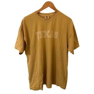 Vintage Faded “Comfort Colors” Yellow Texas T-shirt